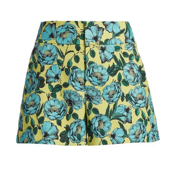 Alice & Olivia Floral High-Waisted Shorts, Size 6 - Picture 2 of 7